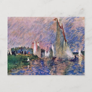 Carte Postale Regatta At Argenteuil Par Pierre-Auguste Renoir