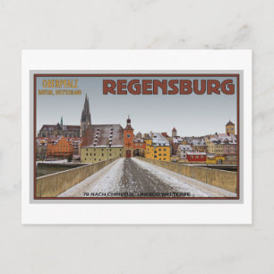 Carte Postale Regensburg - Vue de Steinerne Brücke