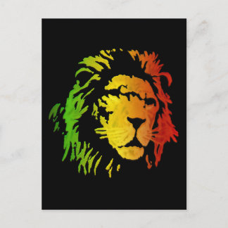 Carte Postale Reggae Lion Rasta Lion de Sion
