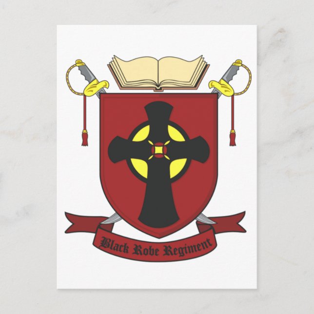 CARTE POSTALE RÉGIMENT ROBE NOIR (Devant)