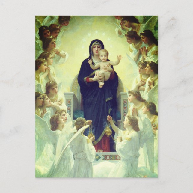 Carte Postale Regina Angelorum - William-Adolphe Bouguereau (Devant)