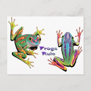 Carte Postale Règle de grenouilles
