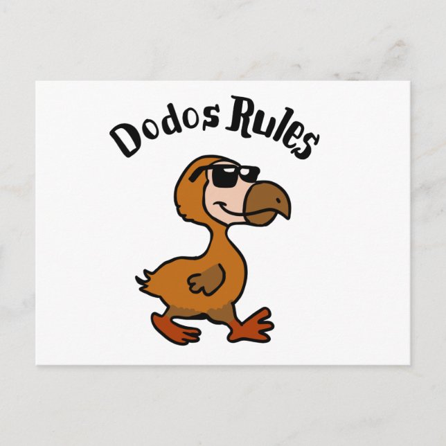 Carte Postale Règles de dodo | choisir la couleur arrière - plan (Devant)
