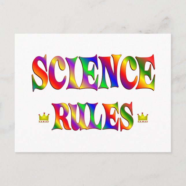 Carte Postale Règles scientifiques (Devant)