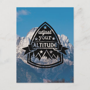 Carte Postale Réglez votre altitude