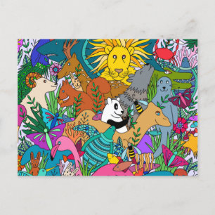 Carte Postale Règne animal
