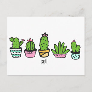 Carte Postale regroupement de cactus