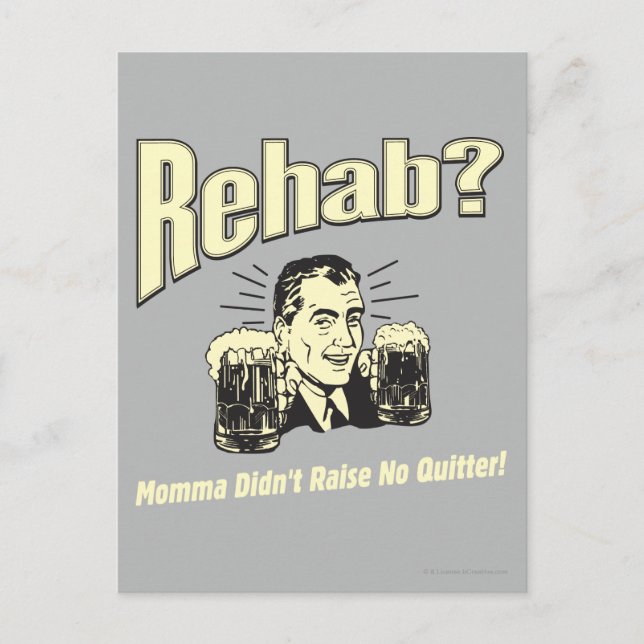 Carte Postale Rehab : Maman n'a pas soulevé de questions (Devant)