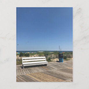 Carte Postale Rehoboth Beach DE Boardwalk Bench Photo Travel