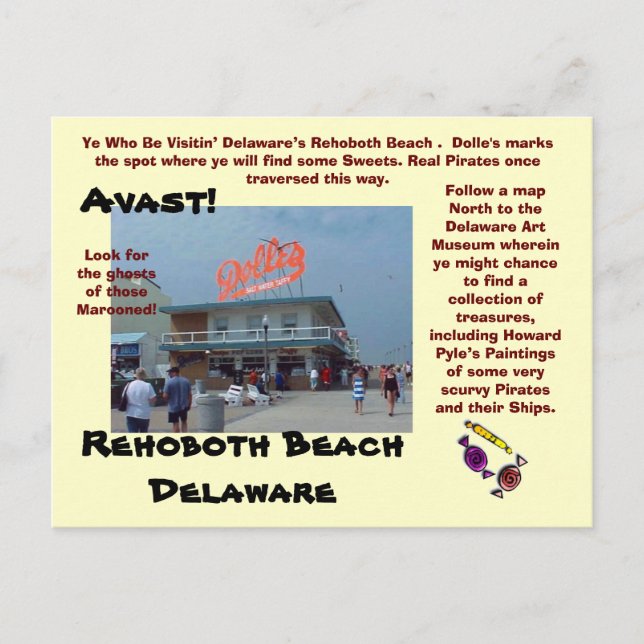 Carte Postale Rehoboth Beach, Delaware (Devant)