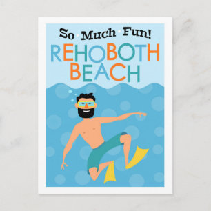 Carte Postale Rehoboth Beach Fun Hipster Travel