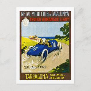 Carte Postale Reial Moto Club Catalunya Retro