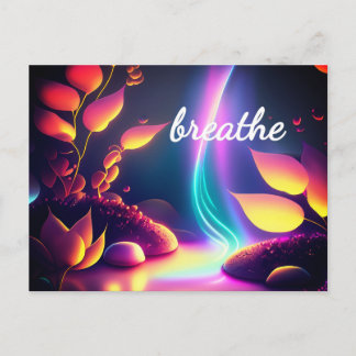 Carte Postale Reiki Droit de l'attraction Abondance Affirmation