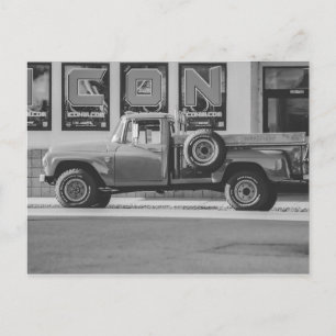 Carte Postale Réimpression photo camionnette américaine