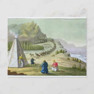 Carte Postale Reindeer d'élevage, Laponie, assiette 47 de 'Le Co