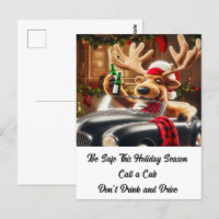 Reindeer ivrogne ne buvez pas et ne conduisez pas