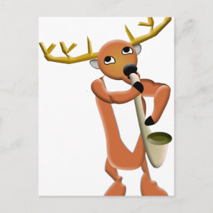 Carte Postale Reindeer Jazz
