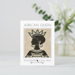 CARTE POSTALE REINE AFRICAINE