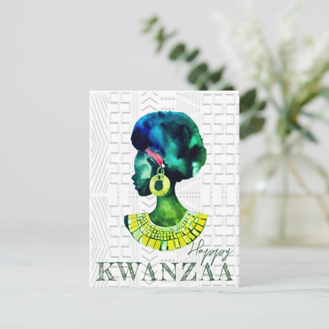 Carte Postale Reine africaine (Debout devant)