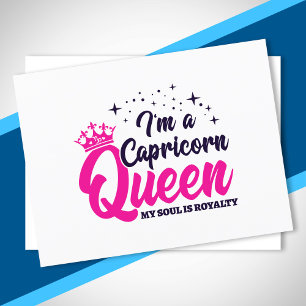 Carte Postale Reine d'anniversaire Capricorne Signe du zodiaque 