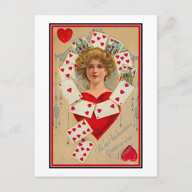 Carte Postale Reine de mon coeur (2) (Devant)