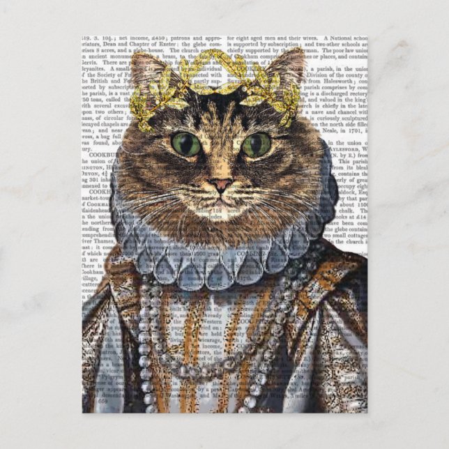 Carte Postale Reine des chats (Devant)