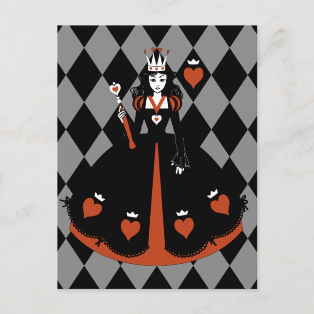 Carte Postale Reine des Coeurs (Devant)