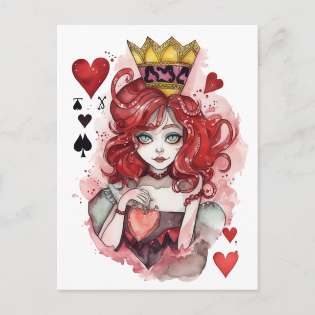Carte Postale ❤️ Reine des Coeurs ❤️ (Devant)