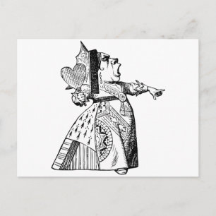 Carte Postale Reine des Coeurs - Éteins la tête !