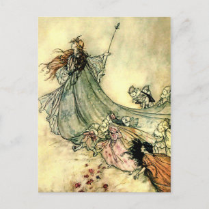 Carte Postale "Reine des fées" par Arthur Rackham