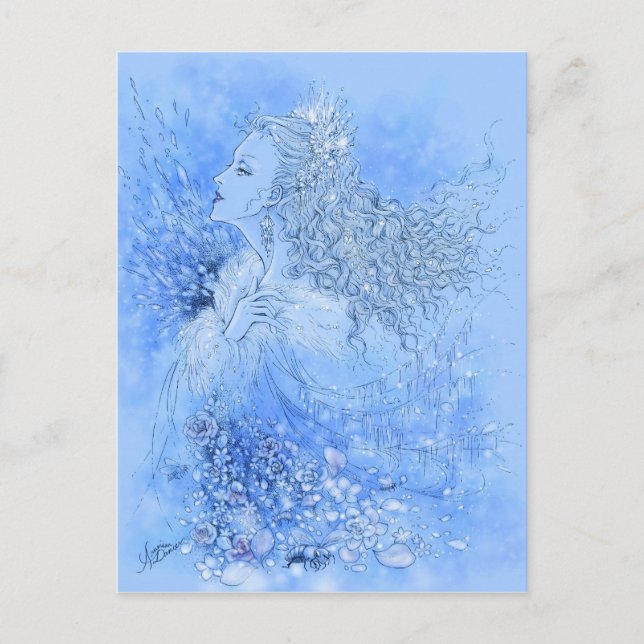 Carte postale Reine des neiges (Devant)