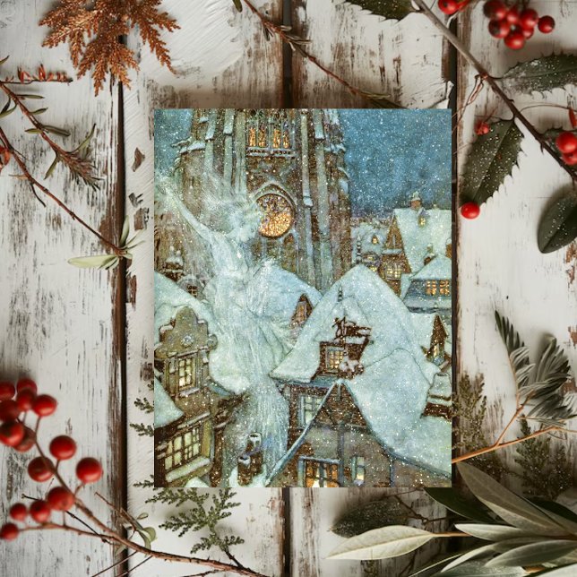 Carte Postale Reine des neiges vintage Edmund Dulac (Créateur téléchargé)
