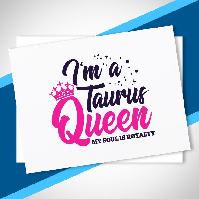 Carte Postale Reine du Taureau d'anniversaire d'avril et mai Ast (Créateur téléchargé)