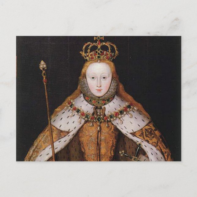 Carte Postale Reine Elizabeth I (Devant)