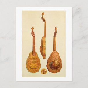 Carte Postale Reine Elizabeth I lute par John Rose, 1580, de 'M