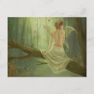 Carte Postale Reine fée papillon