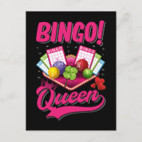 Reine Joueuse de Bingo Femme Drôle Fille de Bingo