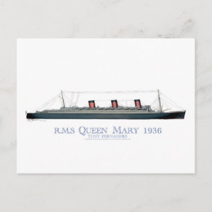 Carte Postale Reine Mary 1936