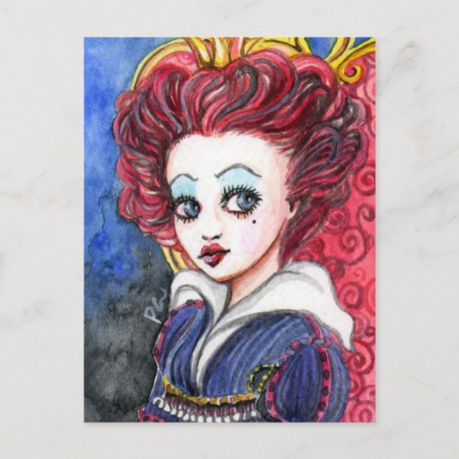 Carte Postale reine rouge (Devant)