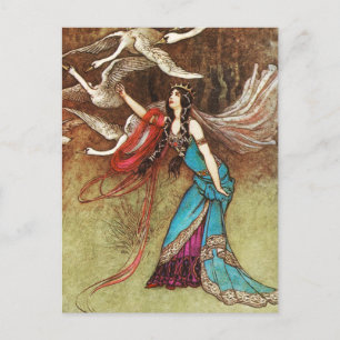 Carte postale Reine Swan