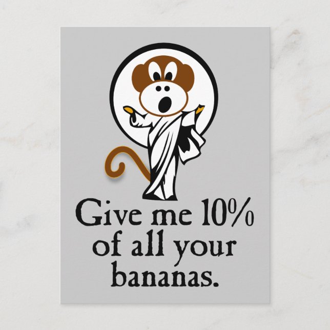 Carte Postale Réjouir le singe (Devant)