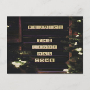 Carte Postale Réjouis-toi, la lumière est venue Isaïe 60 Verset 