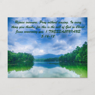 Carte Postale Réjouissez-vous en tout temps. Priez sans cesse. R