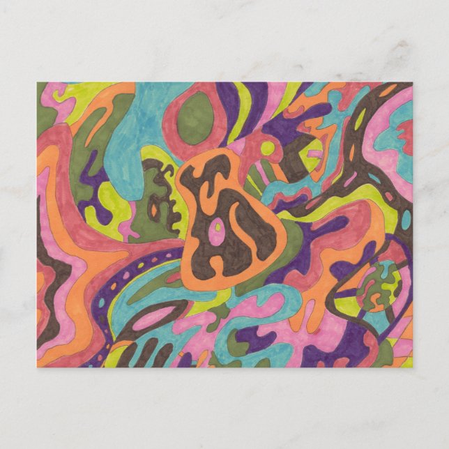 Carte Postale "Relaser" Abstrait (Devant)