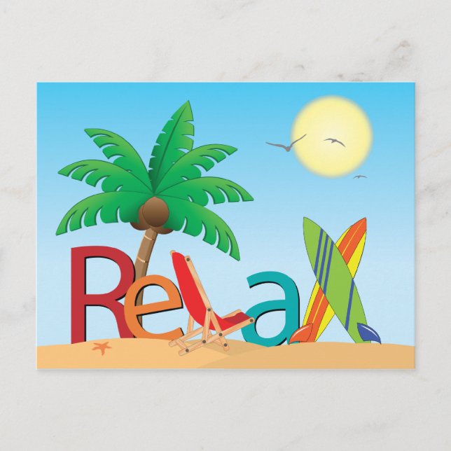 Carte postale Relax (Devant)