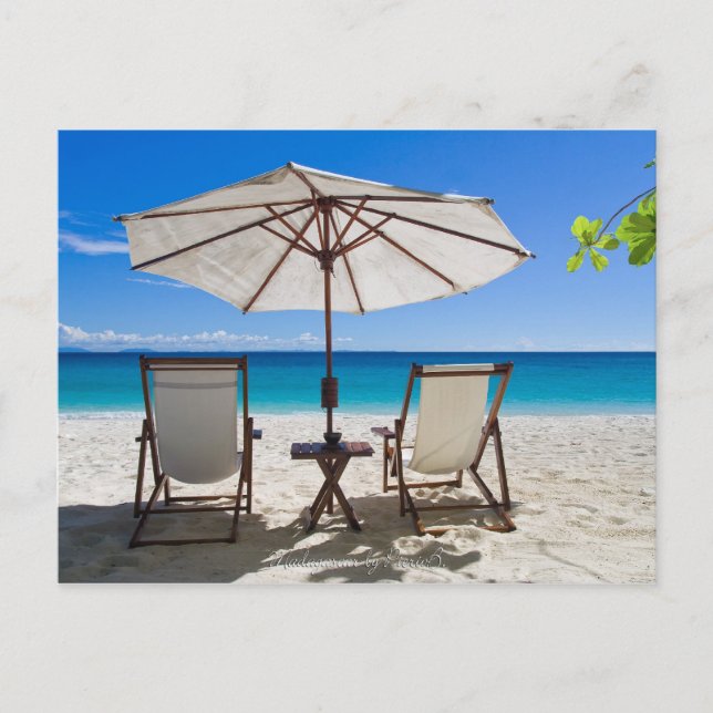 Carte Postale Relax sur la plage (Devant)