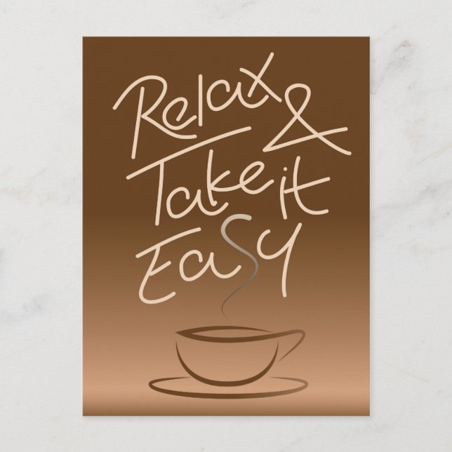 Carte Postale Relax & Take it Easy (Devant)