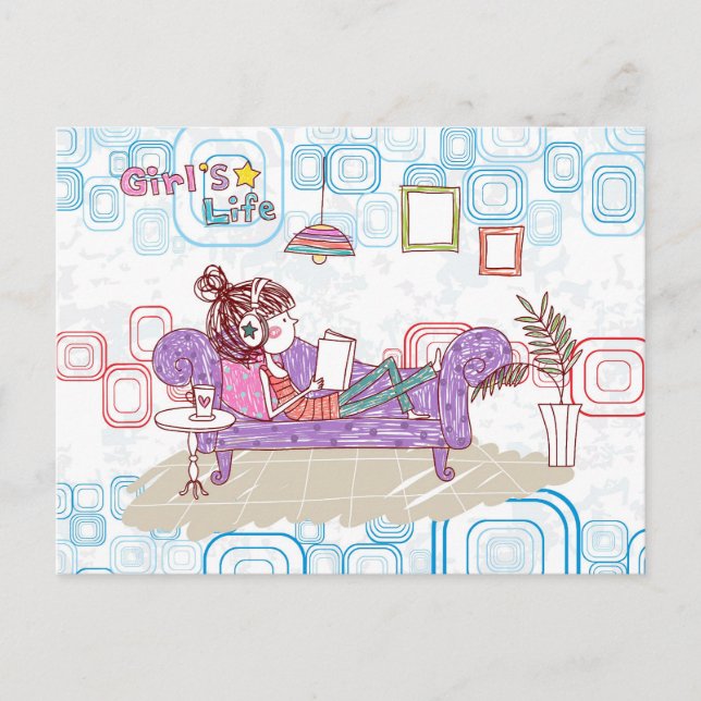 Carte Postale Relaxant (Devant)