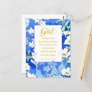 Carte Postale Religieux Anniversaire Deutéronome Bible Ecriture