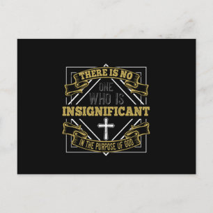 Carte Postale Religion - Il N'Y A Personne Qui Soit Insignifiant